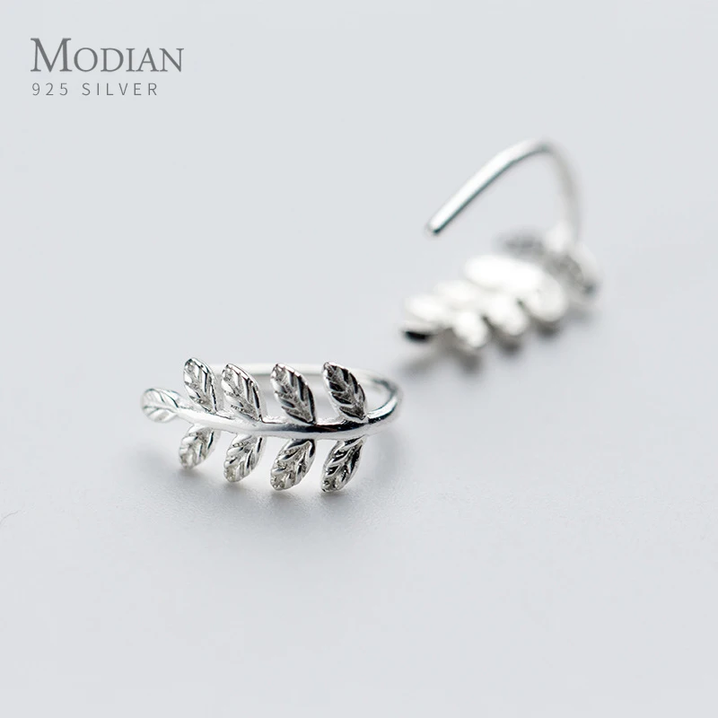 Modian Simple Lucky Tree Leaf Swing Charm Hoop Earrings Classic 925 Sterling Silver Prevent Allergy Jewelry For Women Bijoux
Modian Simple Lucky Tree Leaf Swing Charm Hoop Earrings Classic 925 Sterling Silver Prevent Allergy Jewelry For Women Bijoux