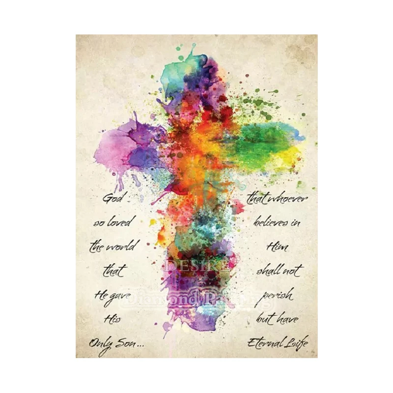 Desire Color Cross Jesus Text 5D Diamond Painting Cross Stitch Diamond Embroidery Needlework Full Square Drill Home Decor PT3883
Desire Color Cross Jesus Text 5D Diamond Painting Cross Stitch Diamond Embroidery Needlework Full Square Drill Home Decor PT3883