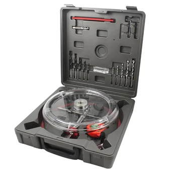 Hole Saw Cutter w/ ABS Dust Shield Twin Blade and two replaceable pilot drill bits for Recessed Lights Speakers Cornhole Boards
Hole Saw Cutter w/ ABS Dust Shield Twin Blade and two replaceable pilot drill bits for Recessed Lights Speakers Cornhole Boards