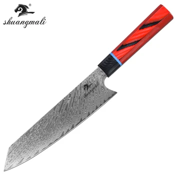 8 Inch Chef Slicing Knife 67 Storey Damascus Steel Multi Function Cleaver Kitchen Knife Cutter Meat Cheese Cook Gyuto Knives
8 Inch Chef Slicing Knife 67 Storey Damascus Steel Multi Function Cleaver Kitchen Knife Cutter Meat Cheese Cook Gyuto Knives