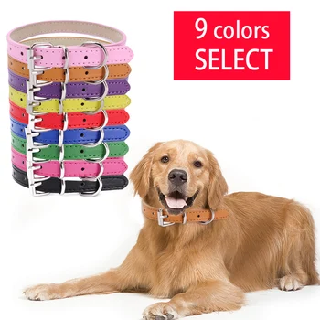 PU Leather Dog Collar Adjustable Pet Neck Strap Solid Color Puppy Necklace Neck Belt Pet Collars For Small Medium Cat Dog
PU Leather Dog Collar Adjustable Pet Neck Strap Solid Color Puppy Necklace Neck Belt Pet Collars For Small Medium Cat Dog