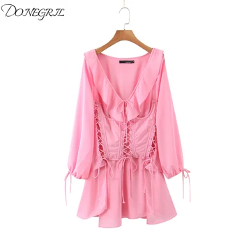2020 New Summer Fashion Casual High Waist Hollow Out Sashes Patchwork Long Sleeve Pink Strapless Slim Dress Women 
2020 New Summer Fashion Casual High Waist Hollow Out Sashes Patchwork Long Sleeve Pink Strapless Slim Dress Women