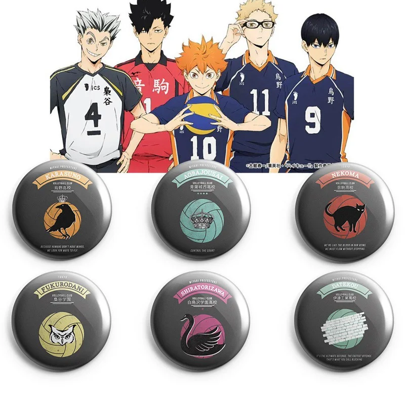 6pcs/set Anime Haikyuu!! Cosplay Party Pin Button Brooch Japan Anime Collection Badge For Backpacks Clothes
6pcs/set Anime Haikyuu!! Cosplay Party Pin Button Brooch Japan Anime Collection Badge For Backpacks Clothes
