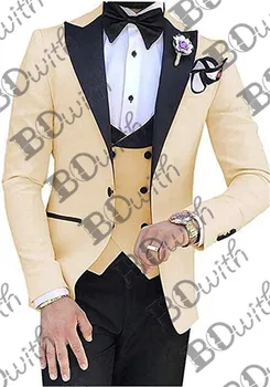 Men Blazer Pants Wedding Tuxedos Men Suits For Men Groom Custom Made Homme Best Man Suit (Jacket+Pants+Vest)
Men Blazer Pants Wedding Tuxedos Men Suits For Men Groom Custom Made Homme Best Man Suit (Jacket+Pants+Vest)