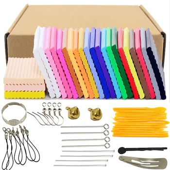 24 Colors x40g Oven Baking Polymer Clay Modeling Clay Floam Slime Toys Fluffy Slime Box Light Plasticine for Children DIY 
24 Colors x40g Oven Baking Polymer Clay Modeling Clay Floam Slime Toys Fluffy Slime Box Light Plasticine for Children DIY