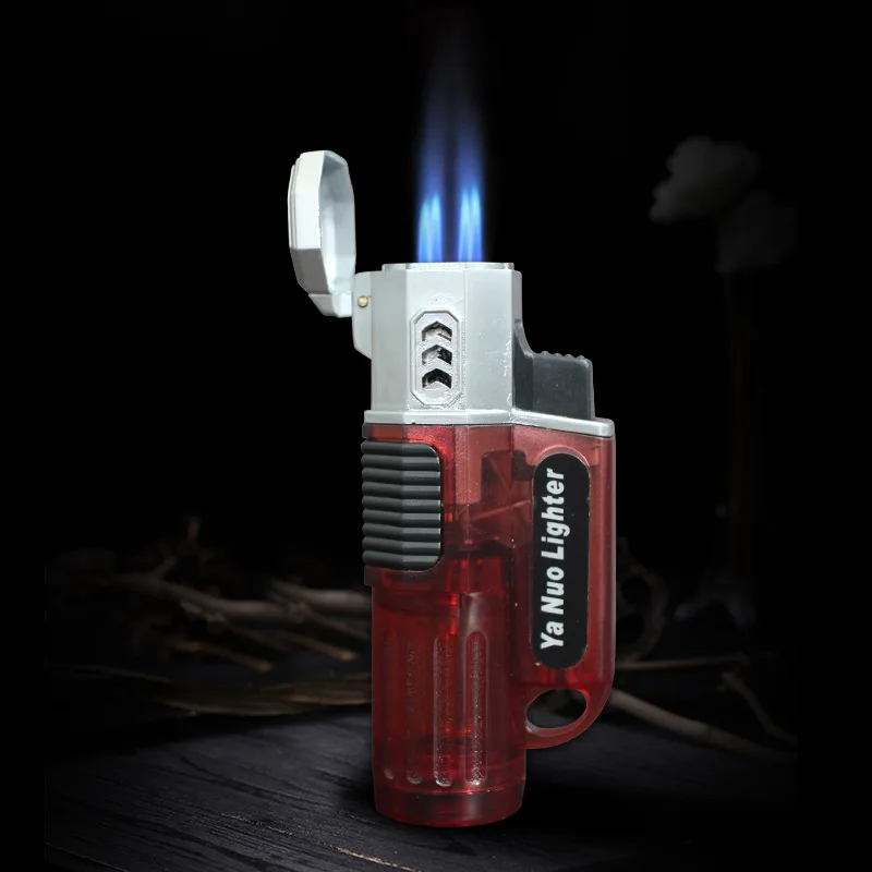 Powerful 4 Nozzles Jet Torch Gas Lighter Windproof Butane Turbo Lighter Inflatable Cigar Pipe 1300 C Spray Gun Free 4 Fire
Powerful 4 Nozzles Jet Torch Gas Lighter Windproof Butane Turbo Lighter Inflatable Cigar Pipe 1300 C Spray Gun Free 4 Fire