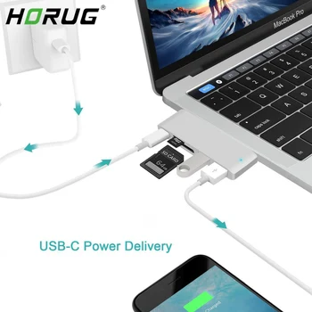 USB C Hub USB 3.1 To HDMI Adapter 4K Thunderbolt 3 USB Type C Hub With Hub3.0 TF SD Reader Slot PD For MacBook Pro/Air 2018/2019
USB C Hub USB 3.1 To HDMI Adapter 4K Thunderbolt 3 USB Type C Hub With Hub3.0 TF SD Reader Slot PD For MacBook Pro/Air 2018/2019