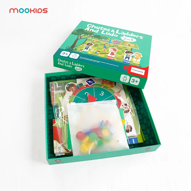 Mookids Wooden Toy Paper Board Game Snake Chess & Flying Chess Children's Puzzle Game Chess Desk Game for Kids
Mookids Wooden Toy Paper Board Game Snake Chess & Flying Chess Children's Puzzle Game Chess Desk Game for Kids
