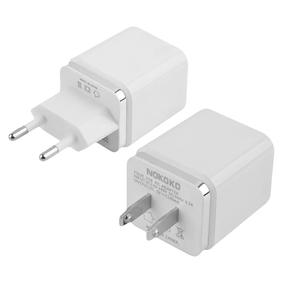 New 4 Ports USB Travel Wall Charger Multi Power Adapter Pack EU Plug for iPod/iPhone for Digital Camera and Other USB Devices
New 4 Ports USB Travel Wall Charger Multi Power Adapter Pack EU Plug for iPod/iPhone for Digital Camera and Other USB Devices