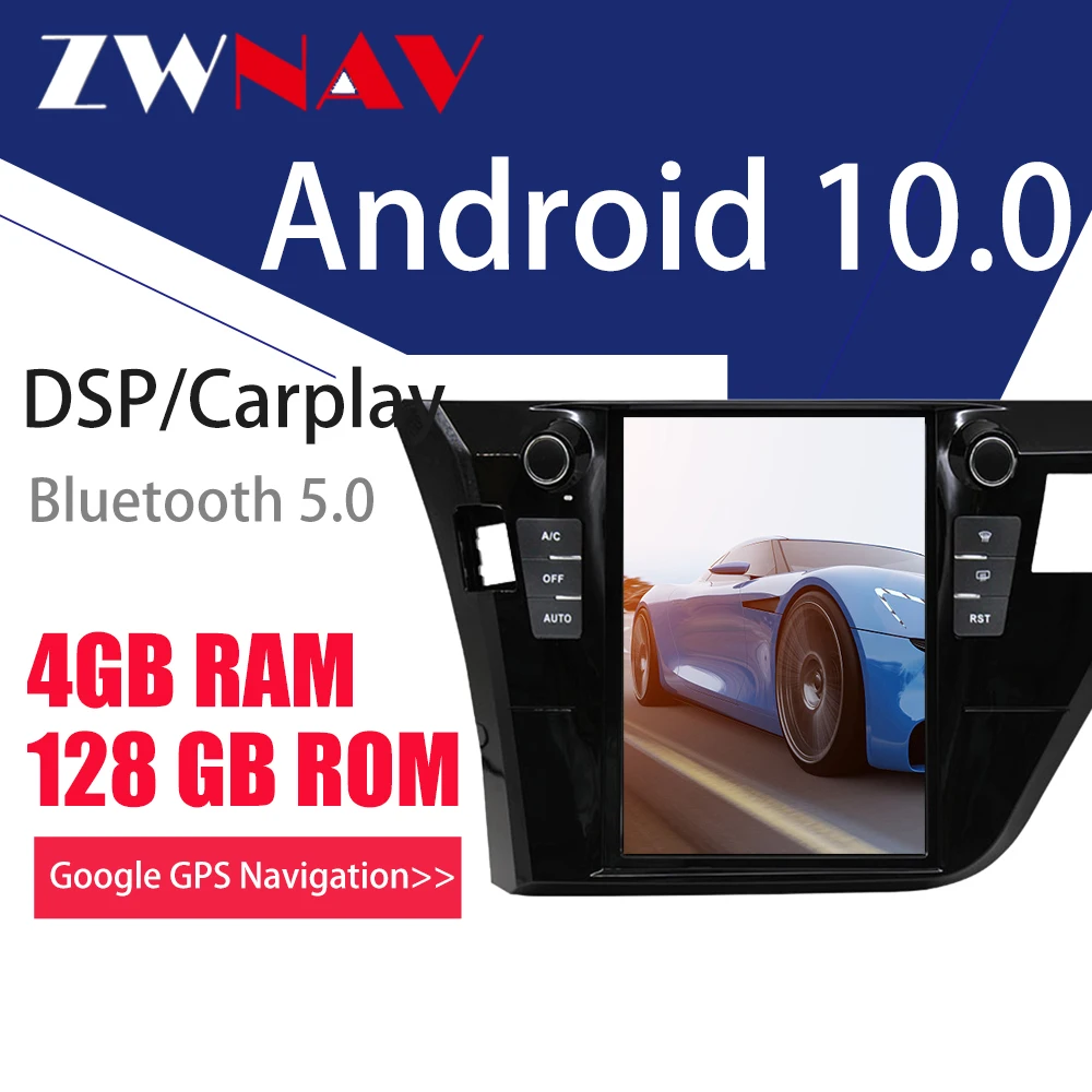 Tesla Vertical Screen For Toyota Corolla 2014 2015 2016 Android 10 Car Multimedia Player GPS Navigation Radio Auto Stereo
Tesla Vertical Screen For Toyota Corolla 2014 2015 2016 Android 10 Car Multimedia Player GPS Navigation Radio Auto Stereo
