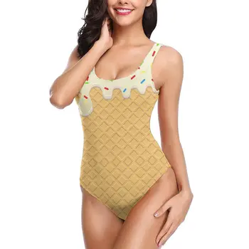 Swimwear Women One Piece 2020 Cute Wafer Cookie With Cream Women Push up Swimsuit
Swimwear Women One Piece 2020 Cute Wafer Cookie With Cream Women Push up Swimsuit