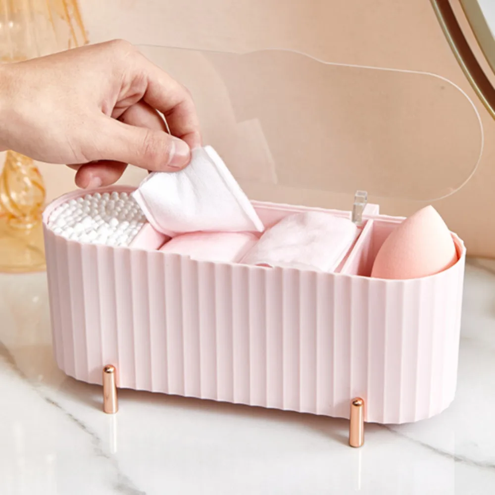 

Cotton Swab Organizer Holder Cotton Pad Storage Box Transparent Remover Paper Makeup Desktop Tool Jewelry Case Container