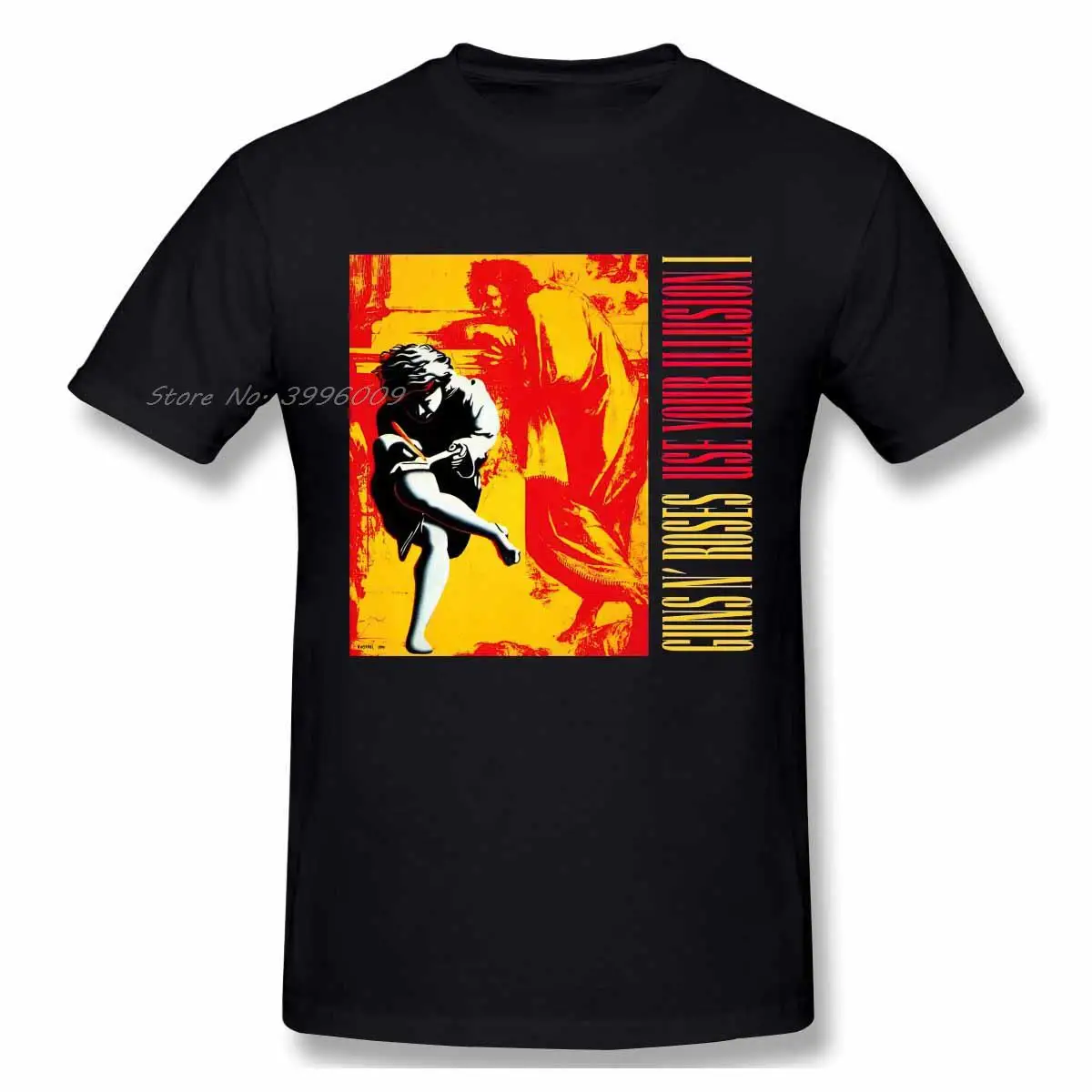 Новые модные футболки с надписью "Rock GUNS N ROSES" "Используйте твою иллюзию"