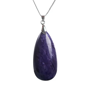 Genuine Purple Natural Charoite Pendant For Jewelry Making Necklace Water Drop Bead Natural Stone Pendant 44*21*9mm
Genuine Purple Natural Charoite Pendant For Jewelry Making Necklace Water Drop Bead Natural Stone Pendant 44*21*9mm