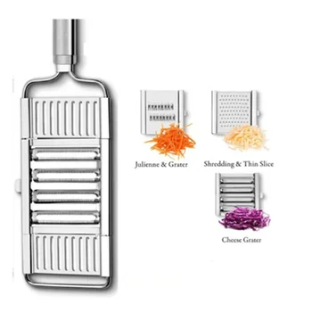 Multi-Purpose Vegetable Slicer Cutter Practical Home Kitchen Tool Gadgets Graters Cutter Stainless Steel Cutting
Multi-Purpose Vegetable Slicer Cutter Practical Home Kitchen Tool Gadgets Graters Cutter Stainless Steel Cutting