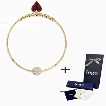 SWA 2020 New Charming Design Love Heart-shaped Bracelet, Bright Red Jewelry Is The Most Romantic Birthday Gift For Girlfriend
SWA 2020 New Charming Design Love Heart-shaped Bracelet, Bright Red Jewelry Is The Most Romantic Birthday Gift For Girlfriend