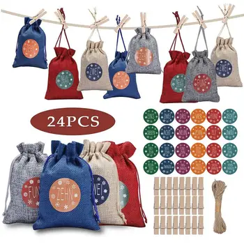 DIY Advent Calendar for Filling Christmas Gift Bags 1-24 Advent Numbers Sticker
DIY Advent Calendar for Filling Christmas Gift Bags 1-24 Advent Numbers Sticker