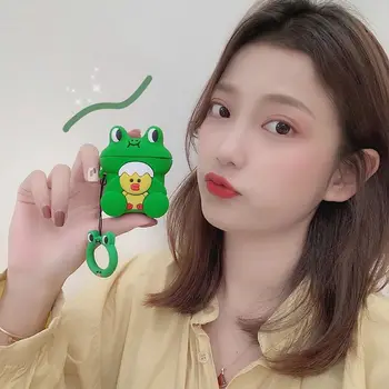 Cute Frog Chicken Pattern Soft Silicone Protective Case Shockproof Cover Skin Protector with Lanyard for Airpods 1/2 Charging Bo
Cute Frog Chicken Pattern Soft Silicone Protective Case Shockproof Cover Skin Protector with Lanyard for Airpods 1/2 Charging Bo