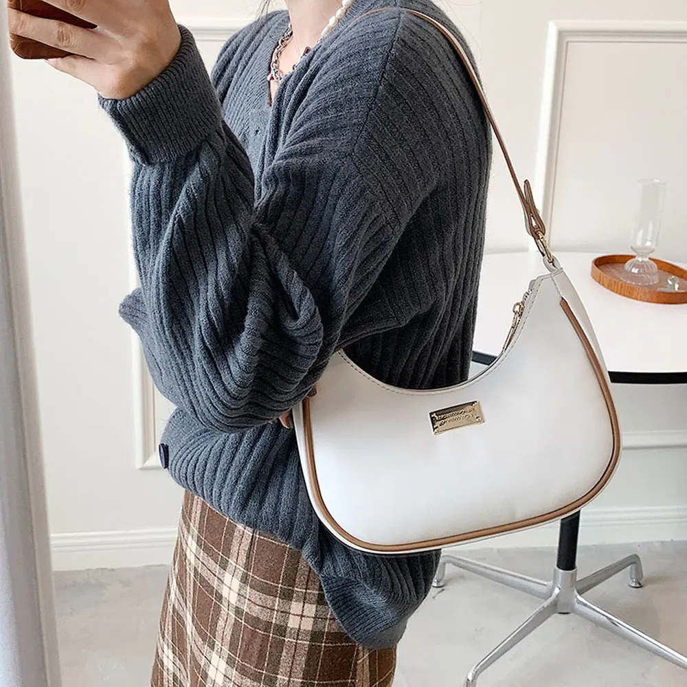 

YIXIAO Fashion Trend Women's Shoulder Bag Casual Retro Underarm Hobo Handbag For Female New Ladies Evening Clutch Crossbody Bag