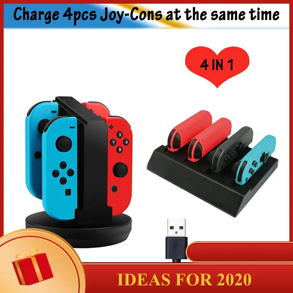 Charging Dock Stand for Nintendo Switch Joy-Con Controllers Charger Station Individual LEDs Indicator Cable 4 IN 1 Gift Dropship
Charging Dock Stand for Nintendo Switch Joy-Con Controllers Charger Station Individual LEDs Indicator Cable 4 IN 1 Gift Dropship