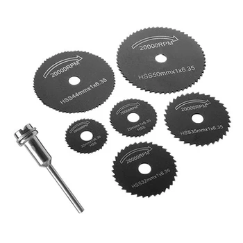 7pcs Black HSS Saw Blades Cutting Discs Mandrel Cutter Rotary Tool
7pcs Black HSS Saw Blades Cutting Discs Mandrel Cutter Rotary Tool