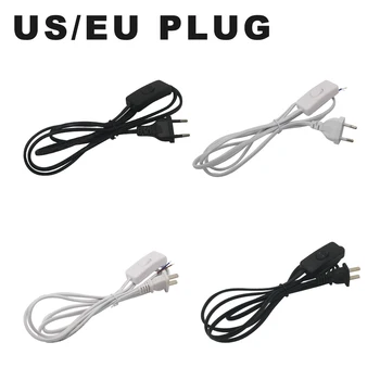 1.8m AC Power Cord White Black Line with On/Off Switch Button Cables Wire Two-pin US Plug Cable Extension Cords EU Type Adapter
1.8m AC Power Cord White Black Line with On/Off Switch Button Cables Wire Two-pin US Plug Cable Extension Cords EU Type Adapter