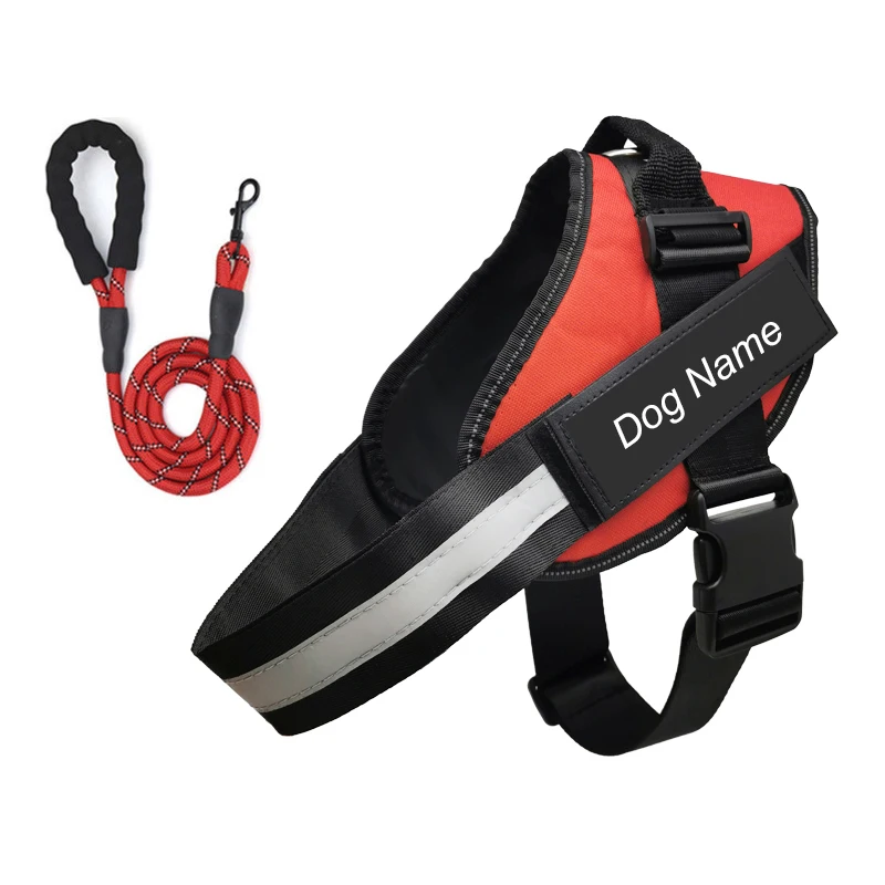 Personalized Dog Harness NO PULL Breathable Adjustable Vest Large Medium Small Pet Leash Set Reflective Walk lead Supplies K9
Personalized Dog Harness NO PULL Breathable Adjustable Vest Large Medium Small Pet Leash Set Reflective Walk lead Supplies K9