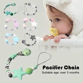 Colorful Baby Silicone Pacifier Chain 7 Colors Personalized Pacifier Clips Funny Chain For Infant Feeding Toddle Chew Toy Clips
Colorful Baby Silicone Pacifier Chain 7 Colors Personalized Pacifier Clips Funny Chain For Infant Feeding Toddle Chew Toy Clips