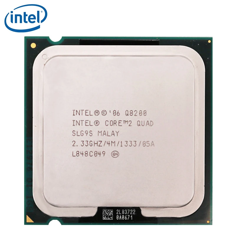 Четырехъядерный процессор Intel Core 2 Quad Q8200 33 ГГц 4M 95 Вт 1333 LGA 775 протестирован 100%