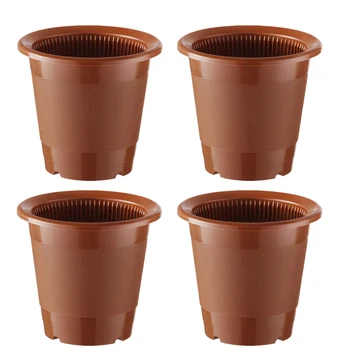 4Pc 10cm Caliber Flower Breathable Slotted Plastic Pot Drainage Plant Pot Mesh Garden Container Garden Flower-Coffee White Black
4Pc 10cm Caliber Flower Breathable Slotted Plastic Pot Drainage Plant Pot Mesh Garden Container Garden Flower-Coffee White Black