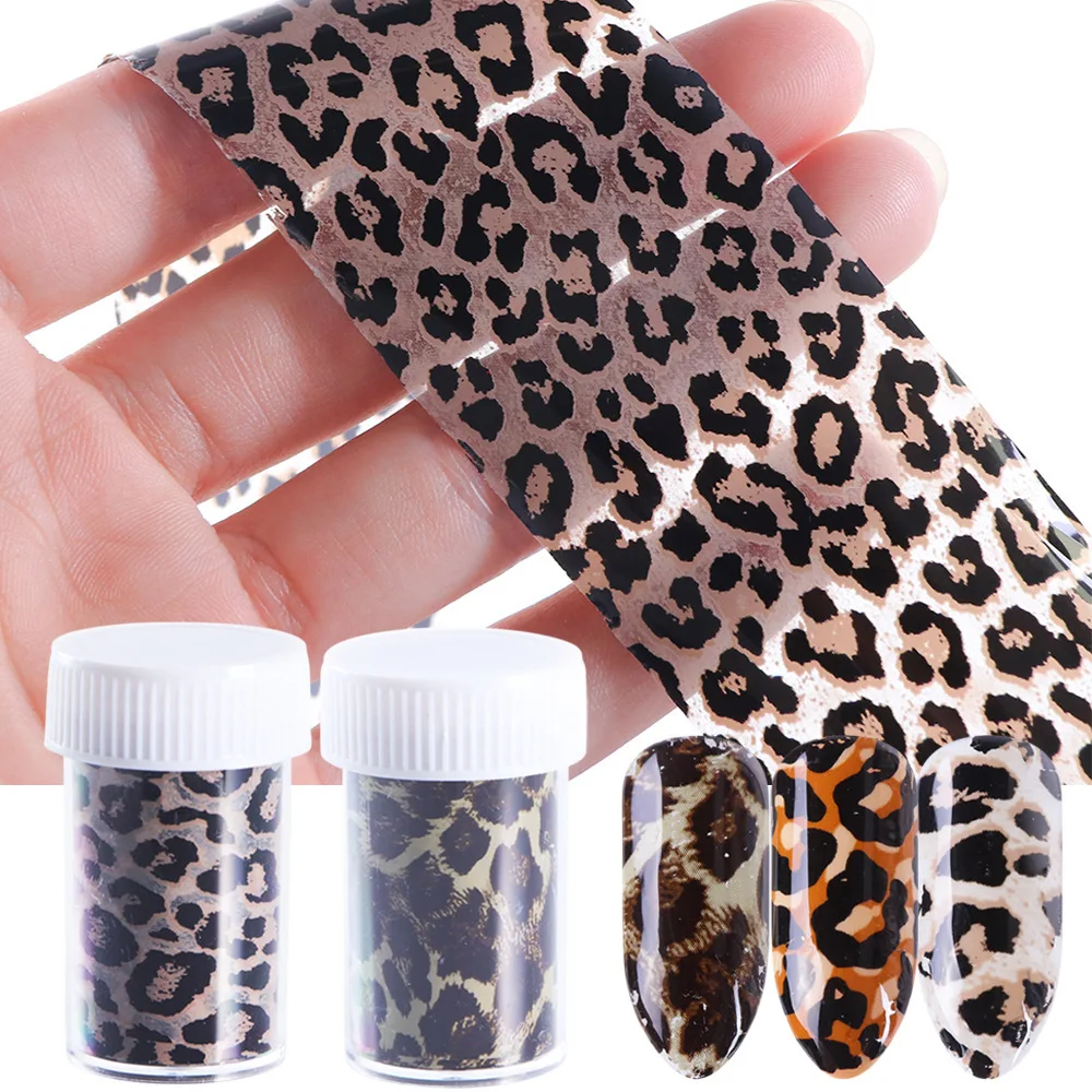1 Roll Leopard Print Nail Stickers Foil Water Transfer Decals 3D Designs Nails Art Decorations Tips Polish Sliders Wraps Tools
1 Roll Leopard Print Nail Stickers Foil Water Transfer Decals 3D Designs Nails Art Decorations Tips Polish Sliders Wraps Tools