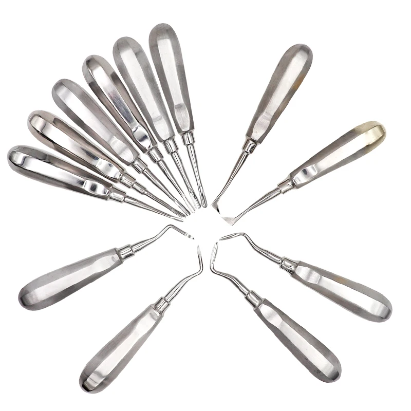 12pcs Dental elevator Stainless Steel Tooth Elevator Dentist Tools Stright Curved Root Elevator Dental Lab Equipment
12pcs Dental elevator Stainless Steel Tooth Elevator Dentist Tools Stright Curved Root Elevator Dental Lab Equipment