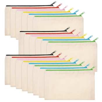 20 Pieces Canvas Cosmetic Bag Multifunctional Cosmetic Bag Travel Cosmetic Bag Pen Coin Bag Blank DIY Bag
20 Pieces Canvas Cosmetic Bag Multifunctional Cosmetic Bag Travel Cosmetic Bag Pen Coin Bag Blank DIY Bag