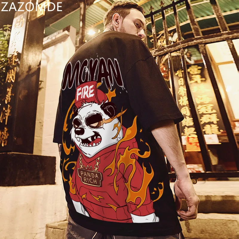 ZAZOMDE 2022 New Fashion China Wind panda tide brand large short sleeve t-shirt men's loose trend men's wear Short sleeve black
ZAZOMDE 2022 New Fashion China Wind panda tide brand large short sleeve t-shirt men's loose trend men's wear Short sleeve black