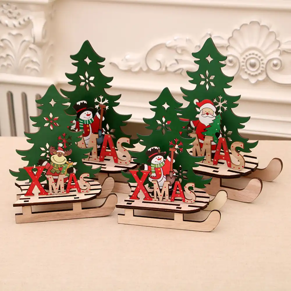 diy santa claus / snowman xmas tree ornaments deer christmas