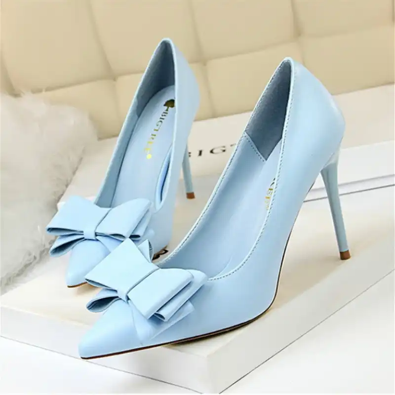 blue shoes womens heels