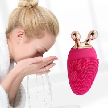 Electric Facial Cleansing Brush Sonic Face roller Massager Blackhead Remover Acne Pore Washing Exfoliator Brush Skin Care
Electric Facial Cleansing Brush Sonic Face roller Massager Blackhead Remover Acne Pore Washing Exfoliator Brush Skin Care