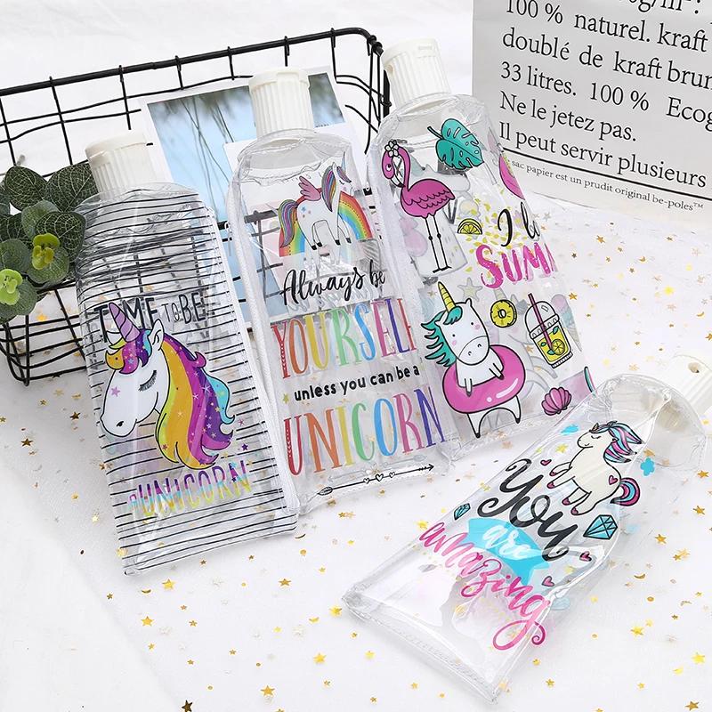 Unicorn zipper transparent pencil case PU Material Toothpaste pencil case with a pencil sharpener Cute stationery pouch supplies
Unicorn zipper transparent pencil case PU Material Toothpaste pencil case with a pencil sharpener Cute stationery pouch supplies