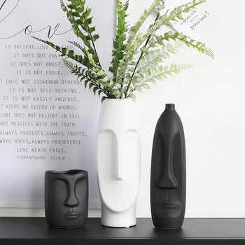 Human Head Vase Modern Ceramic Vase White Black Large Decorative Home Office Restaurant Wedding Bar Creative Housewarming Gifts
Human Head Vase Modern Ceramic Vase White Black Large Decorative Home Office Restaurant Wedding Bar Creative Housewarming Gifts