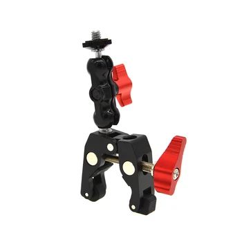 Portable Tripod Accessories Fixed Magic Clamp Double Ball Adapter With Bottom Clip Multi-functional Mount Mini Ballhead Clamp
Portable Tripod Accessories Fixed Magic Clamp Double Ball Adapter With Bottom Clip Multi-functional Mount Mini Ballhead Clamp