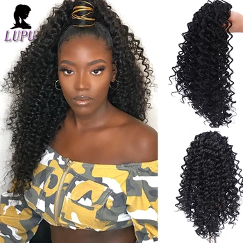 LUPU Afro Kinky Curly Ponytail With Drawstring Clip In Synthetic Hair Extension Wrap Around Hair Tail For Women African American
LUPU Afro Kinky Curly Ponytail With Drawstring Clip In Synthetic Hair Extension Wrap Around Hair Tail For Women African American