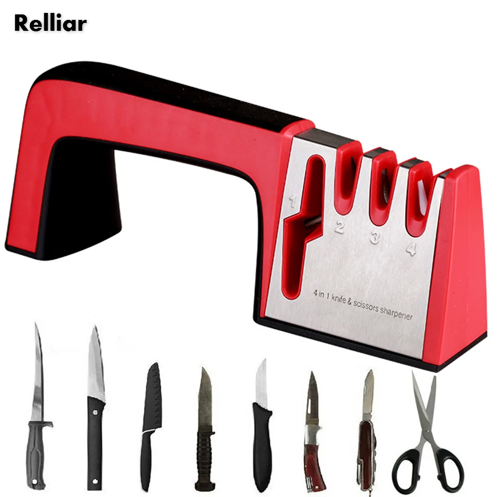 4 In 1 Knife Sharpener Manual Scissors Sharpener Tungsten Steel Sharpening Stone Whetstone Grindstone Kitchen Tools Householder
4 In 1 Knife Sharpener Manual Scissors Sharpener Tungsten Steel Sharpening Stone Whetstone Grindstone Kitchen Tools Householder