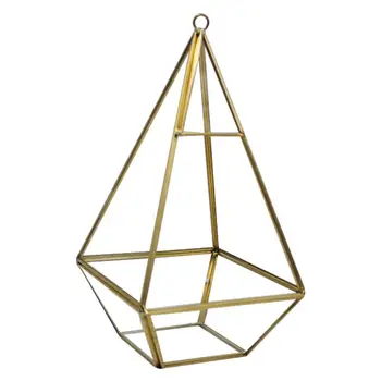 Decorative Crystal Tranparent Flower Glass Vase Geometric Shape Fashion Ornament for Home Wedding-Glass + metal 12 x 12 x 24cm
Decorative Crystal Tranparent Flower Glass Vase Geometric Shape Fashion Ornament for Home Wedding-Glass + metal 12 x 12 x 24cm