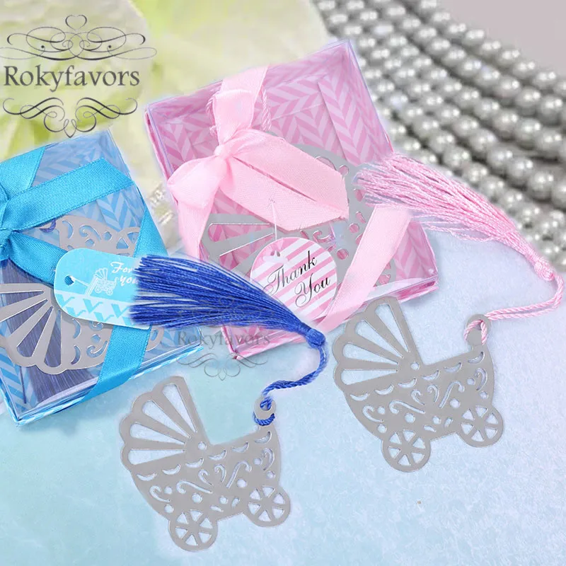 100pcs baby stroller bookmark baby shower kids party gifts