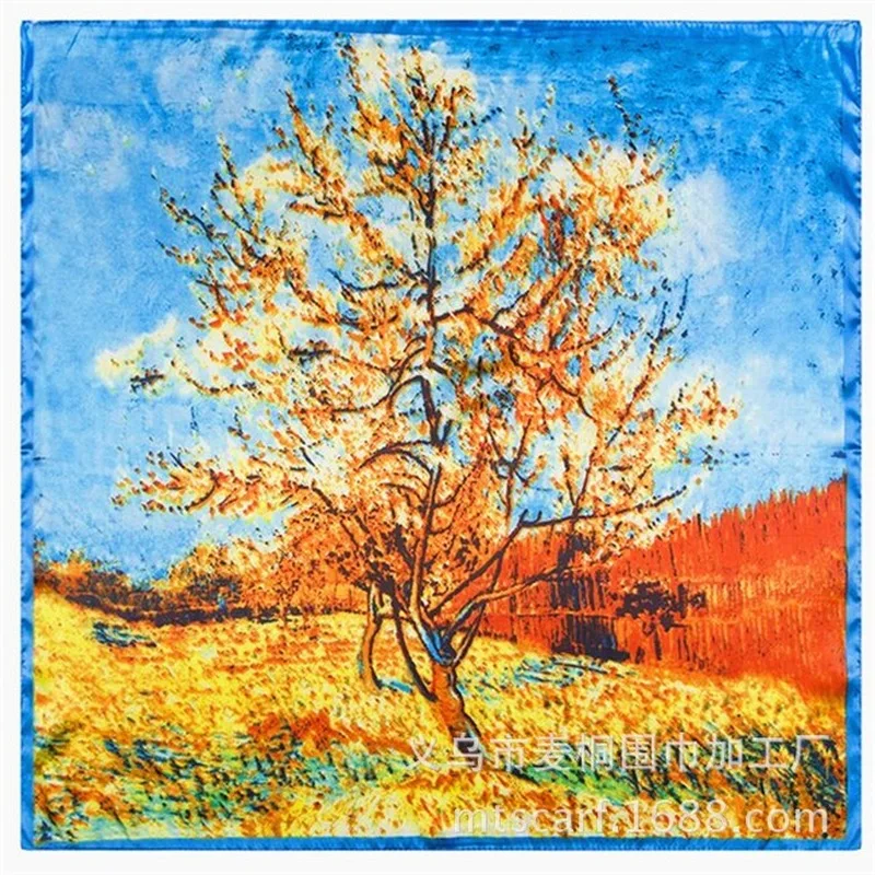 Matagorda Fallen Leaves of Oil Painting Trees Pattern 60CM Small Silk Scarf Woman Scarves Little Handkerchief Neckerchief ACC
Matagorda Fallen Leaves of Oil Painting Trees Pattern 60CM Small Silk Scarf Woman Scarves Little Handkerchief Neckerchief ACC