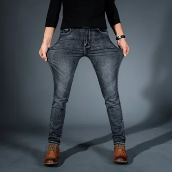 Denim Mens Stretch Jeans Skinny 2020 New Brand Casual Trousers Pencil Spring Clothes Streetwear 
Denim Mens Stretch Jeans Skinny 2020 New Brand Casual Trousers Pencil Spring Clothes Streetwear