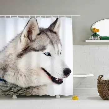 Printing Animal Siberian Husky Dogs Polyester Fabric Shower Curtain Sets with Hooks Waterproof Mildew Bathroom Decor Holiday
Printing Animal Siberian Husky Dogs Polyester Fabric Shower Curtain Sets with Hooks Waterproof Mildew Bathroom Decor Holiday
