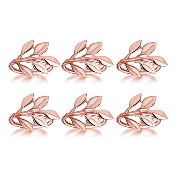 6 Pcs Napkin Ring,Leaf Napkin Set,Napkin Ring Napkin Holder Decoration,Suitable for Christmas,Holiday, Dinner Decoration
6 Pcs Napkin Ring,Leaf Napkin Set,Napkin Ring Napkin Holder Decoration,Suitable for Christmas,Holiday, Dinner Decoration