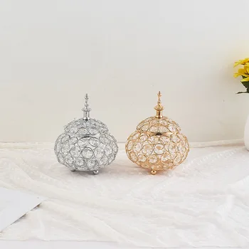 IMUWEN Crystal Ball Candle Holder Candlestick Jewelry Box Wedding Centerpieces Table Candelabra For Home Party Decoration IM729
IMUWEN Crystal Ball Candle Holder Candlestick Jewelry Box Wedding Centerpieces Table Candelabra For Home Party Decoration IM729