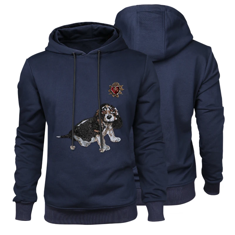 Men's dg Diamond Hoodie with cap Mercerized Cotton Luxury Brand Beading Dog Badge man Unisex Sweatshirt for spring Winter
Men's dg Diamond Hoodie with cap Mercerized Cotton Luxury Brand Beading Dog Badge man Unisex Sweatshirt for spring Winter